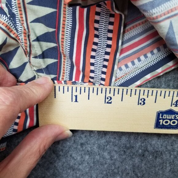 Patagonia Barely Baggies Shorts Women's Size Large Belay Stripe Desert Sage - Picture 11 of 12